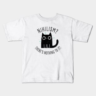 Nihilism Cat Kids T-Shirt